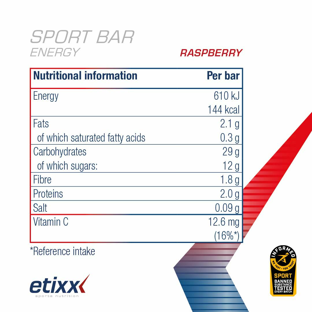 Energy Sport Bar Raspberry 12x40g
