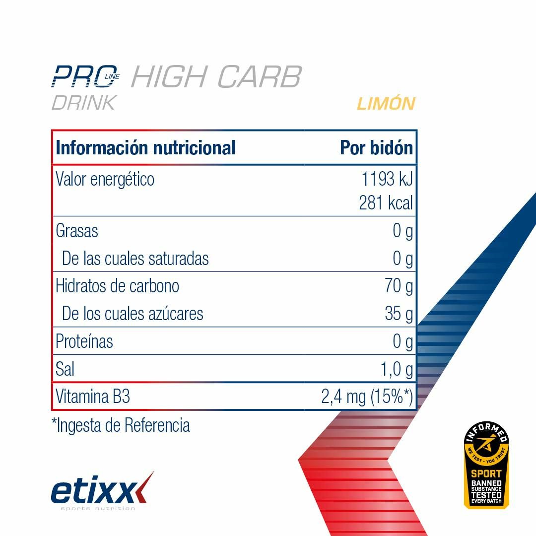 PRO LINE High Carb Drink Lemon 1000g