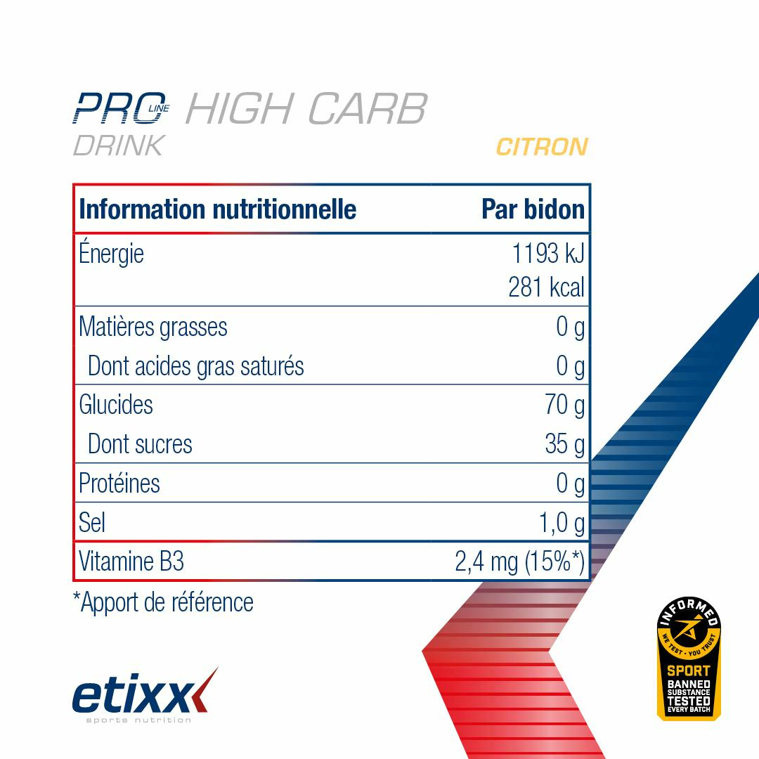 PRO LINE High Carb Drink Lemon 1000g
