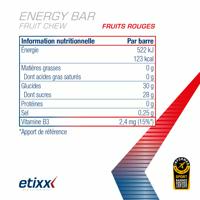 Energy Bar Fruit Chew Red Fruits 12x38g
