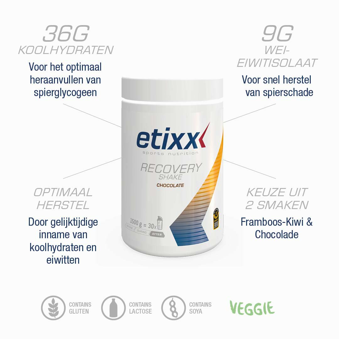 ETIXX RECOVERY SHAKE CHOCOLATE 1500G