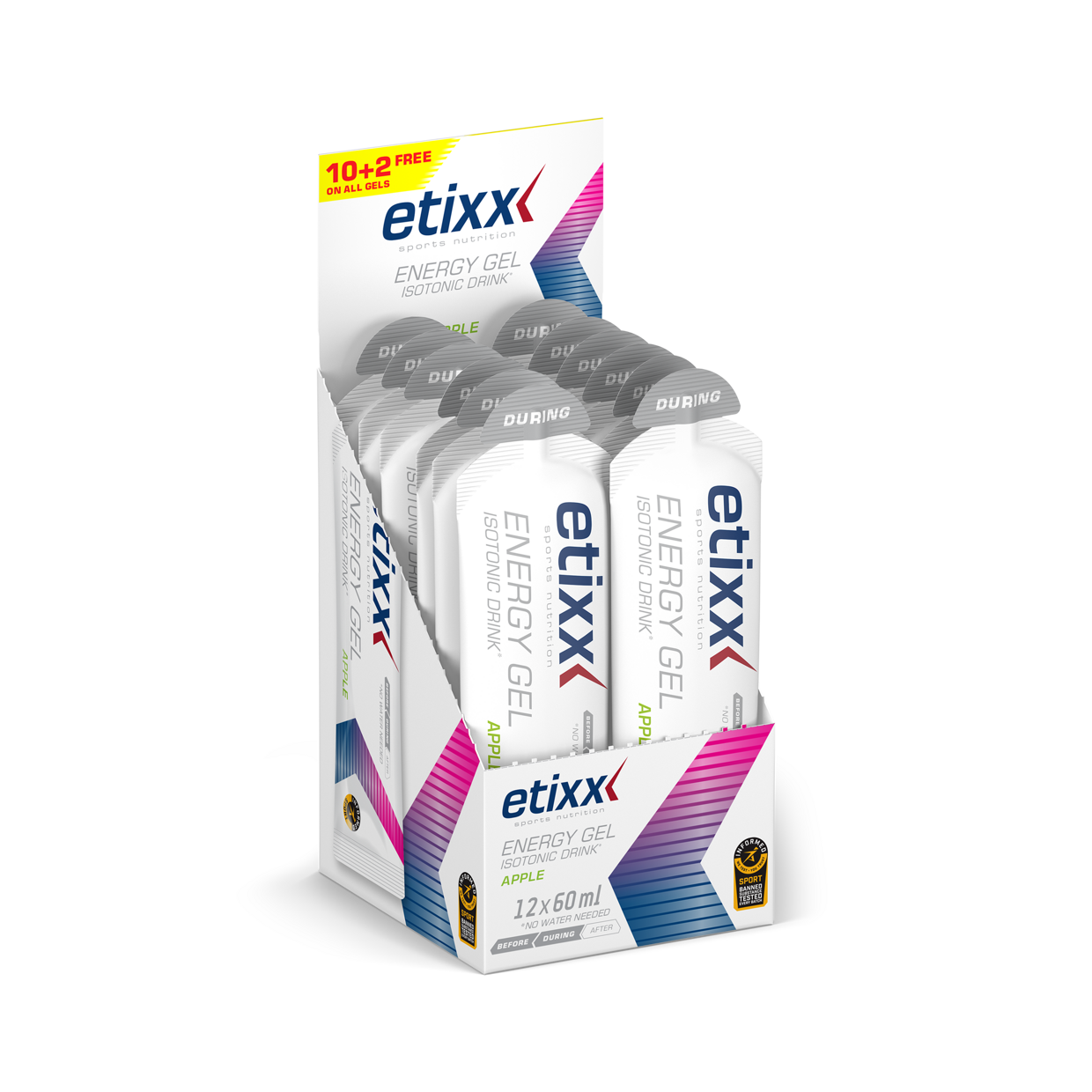 ETIXX ISOTONIC DRINK ENERGY GEL APPLE
